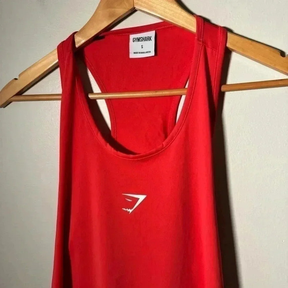 Gymshark red and  white racer back with cutout S - Picture 4 of 4